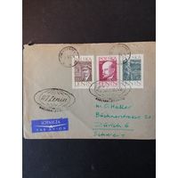 Польша 1962 Конверт с полной серией марок "50-летие пребывания В.И.Ленина в Польше" (спецгашение и простое почтовое гашение) Mi.1309-1311 каталог 1.30 евро