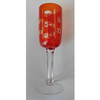 Бокал/рюмка. СССР. Красное стекло. 13 см высота.