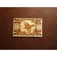 Французская Новая Каледония 1942 г.Птица Кагу,национальный символ Новой Каледонии./03а/