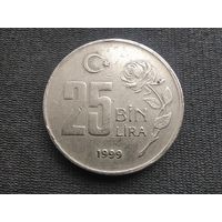 Турция, 25 000 лир, 1999, KM# 1041