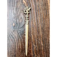 Красивый латунный нож для писем, Европа, много лотов с рубля