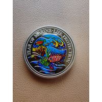 145 р. Коллекционная монета 1доллар Палау 1992 г. Русалка