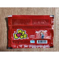 Обёртка от жвачки My Love (красная)