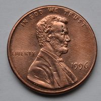 США, 1 цент 1996 г.
