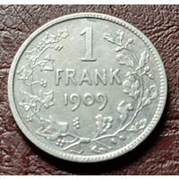 Бельгия 1 франк, 1909    DER BELGEN     ( 1-4-4 )