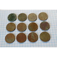 Пяти грошовики-12 шт. Речь Посполита.