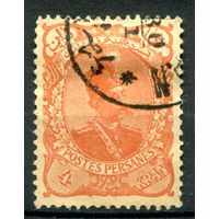 Персия (Иран) - 1899г. - шах Музаффар ад-Дин, 4 К - 1 марка - гашёная [Mi 122]. #4-W1-111-A-1