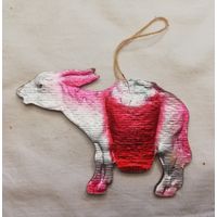 Елочная игрушка "Ослик", картонаж, СССР