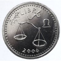 Сомалиленд 10 шиллингов 2006 год "Весы"