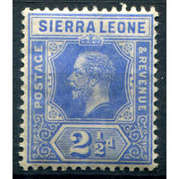 Британские колонии - Сьерра-Леоне - 1912г. - король Георг V, 2 1/2 P - 1 марка - MH [Mi 85]. #4-B5-130-A-1