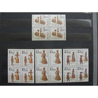 Продажа коллекции с 1 рубля! Чистые почтовые марки РБ в квартблоках.