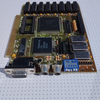 Ретро видеокарта E-2A64-B02 ISA. EGA.