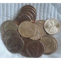 1 доллар США 2011Д. 19й президент Ратерфорд Хейс. Ролл 25 штук