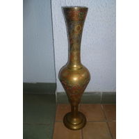 Ваза Латунь. Индия. Времён СССР. 60 см.