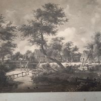 Гравюра 19 век Германия. 23х15см.