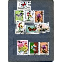 Афганистан      фауна,  сборный лот  10м  гашен  по 15 коп шт.