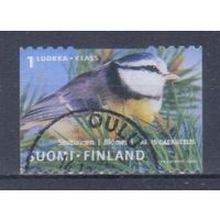 [1310] Финляндия 2001. Фауна.Птицы.Синица. Гашеная марка.