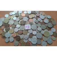 С РУБЛЯ! 150 монет. Европа, Америка, Азия.  МИКС. Монеты без СССР, УК, РФ. Распродажа коллекции! (лот#3).