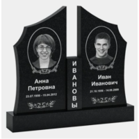 Памятник двойной на 2 чел.из гранита S-19 от 2000 руб. Гродно и рн