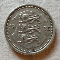 Эстония первая Республика, 20 центов, 1935 год, KM# 17