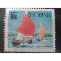 Родезия, 1970. Парусники на озере Макливейн