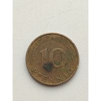 Германия. 10 пфеннигов 1978 года. G