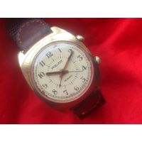 Часы ПОЛЕТ 2612 СИГНАЛ с БУДИЛЬНИКОМ из СССР 1980-х , ПОЗОЛОТА