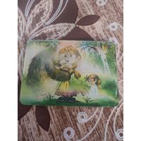 Календарик,стерео,девочка и медведь1986