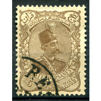 Персия (Иран) - 1899г. - шах Музаффар ад-Дин, 5 К - 1 марка - гашёная [Mi 123]. #4-W1-111-A-1