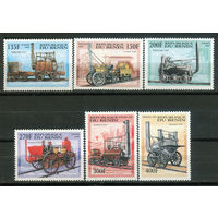 Бенин - 1997г. - Локомотивы - 6 марок - полная серия, MNH [Mi 996-1001]. #O-Se-Z-1-13