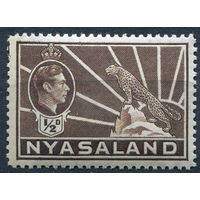 1938 Ньясаленд ** Леопард, марка из серии, Британские колонии
