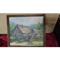 КАРТИНА  МАСЛО  В РАМЕ ИЗВЕСТНОГО  ХУДОЖНИКА ЧЛЕНА СОЮЗА ХУДОЖНИКОВ РОССИИ 1969 ГОД .Распродажа Коллекции ! Аукцион НЕ с рубля без   МПЦ и прочего 5 ДНЕЙ .Много лотов в продаже .