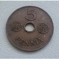 Финляндия 5 Пенни  1941  3-5-2