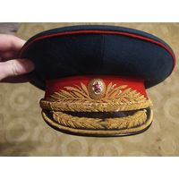Фуражка генеральская парадная ВС СССР Размер 58 1986 год 43 ЦЭПК
