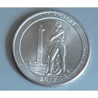 25 центов США 2013  Победа Перри МД Филадельфия Прекрасная Америка Состояние!