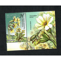 Беларусь. 2011. Цветы. Серия с купоном