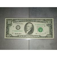 10 долларов США. 1995г