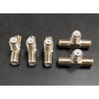 Переходник-тройник F-разъема 5 штук