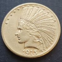 10 долларов США 1915.