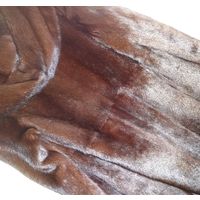ШУБА С КАПЮШОНОМ. НОРКА НАТУРАЛЬНОГО ЦВЕТА "DARK BROWN". ДЛИНА 100 СМ.