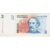 Аргентина 2 песо 2002