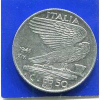 Италия 50 чентезимо 1941 , магнитная