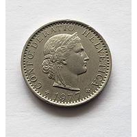 Швейцария 20 раппенов, 1977