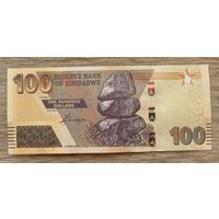 Werty71 Зимбабве 100 долларов 2020 UNC банкнота