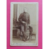 Фото визит-портрет "Военный", Германия, 1887 г.