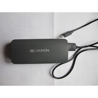 Портативное зарядное устройство CANYON CNE-CFB44DG. USB 2.4A, 4400mAh, Li-Ion; USB 2.0 (папа) - Micro USB (папа)