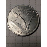 10 лир Италия 1973 год