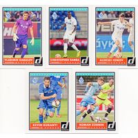 5 карточек ФК Динамо Москва по коллекции PANINI Donruss Soccer 2015.