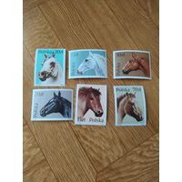 Польша серия марок 1989 г. Лошади.