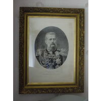 Гравюра М.В.Рундальцова (1902г.) в раме с Атрибуцией